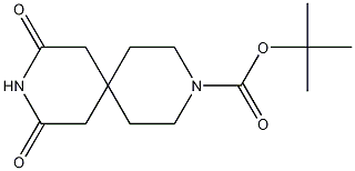 Structure of 3,9-Diazaspiro[5.5]undecane-3-carboxylic acid, 8,10-dioxo-, 1,1-dimethylethyl ester