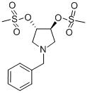 (S,S)-N-BENZYL-3,4-TRANS-DIMESOLATE PYRROLIDINE结构式