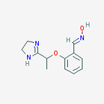 (E)-2-(1-(4,5-Dihydro-1H-imidazol-2-yl)ethoxy)benzaldehyde oxime结构式