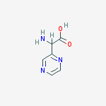 Structure of AMINO-PYRAZIN-2-YL-ACETIC ACID