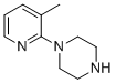 Structure of Piperazine,1-(3-methyl-2-pyridinyl)-