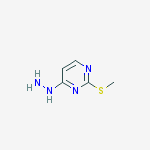 (2-methylsulfanylpyrimidin-4-yl)hydrazine结构式