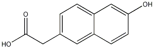 6-羟基-2-萘乙酸结构式