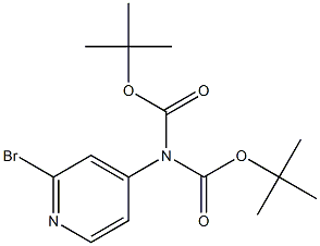 Structure of 4-[di(tert-butoxycarbonyl)aMino]-2-broMopyridine