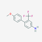 Structure of 4-(4-methoxyphenyl)-3-(trifluoromethyl)aniline