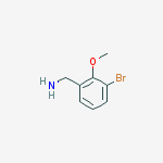 (3-bromo-2-methoxyphenyl)methanamine结构式