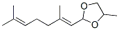 Structure of 2-(2,6-dimethylhepta-1,5-dienyl)-4-methyl-1,3-dioxolane