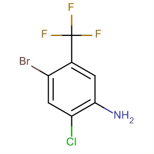 Benzenamine, 4-bromo-2-chloro-5-(trifluoromethyl)-结构式