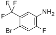 Structure of 4-BROMO-2-FLUORO-5-(TRIFLUOROMETHYL)ANILINE