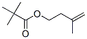 Structure of Propanoic acid, 2,2-dimethyl-, 3-methyl-3-butenyl ester