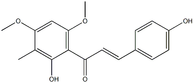 Structure of (2E)-1-(2-Hydroxy-4,6-dimethoxy-3-methylphenyl)-3-(4-hydroxyphenyl)-2-propen-1-one