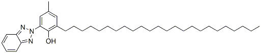 Structure of Phenol, 2-(2H-benzotriazol-2-yl)-4-methyl-6-tetracosyl-