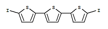 Structure of 2,2':5',2''-Terthiophene, 5,5''-diiodo-