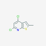 Structure of 4,6-dichloro-2-methylthieno[2,3-b]pyridine