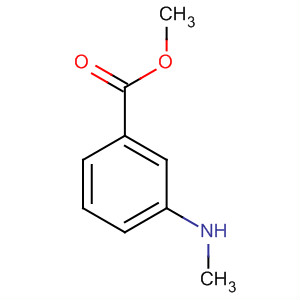 Structure of Benzoic acid, 3-(methylamino)-, methyl ester