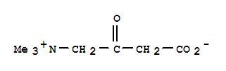 Structure of 1-propanaminium, 3-carboxy-N,N,N-trimethyl-2-oxo-