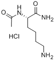 Chemical structure of AC-LYS-NH2 HCL