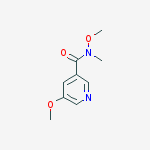Structure of N,5-dimethoxy-N-methylpyridine-3-carboxamide
