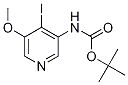 TERT-BUTYL 4-IODO-5-METHOXYPYRIDIN-3-YLCARBAMATE结构式
