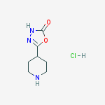 Structure of 5-(Piperidin-4-yl)-1,3,4-oxadiazol-2(3H)-one hydrochloride
