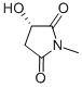 (S)-(-)-2-HYDROXY-N-METHYLSUCCINIMIDE结构式