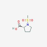 Structure of 1-(methylsulfonyl)-D-Proline