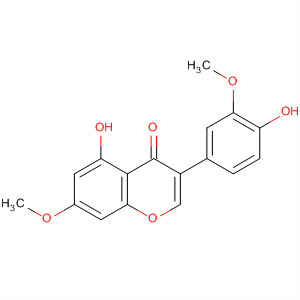 Structure of 4H-1-Benzopyran-4-one,5-hydroxy-3-(4-hydroxy-3-methoxyphenyl)-7-methoxy-