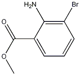 Structure of Benzoic acid, 2-amino-3-bromo-, methyl ester