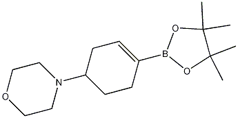 Structure of 4-[4-(4,4,5,5-TETRAMETHYL-1,3,2-DIOXABOROLAN-2-YL)-3-CYCLOHEXEN-1-YL]-MORPHOLINE