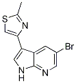 Structure of 1H-Pyrrolo[2,3-b]pyridine, 5-broMo-3-(2-Methyl-4-thiazolyl)-