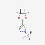 4-(4,4,5,5-tetramethyl-1,3,2-dioxaborolan-2-yl)-1-(trifluoromethyl)-1H-Pyrazole结构式