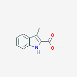 Methyl 3-methyl-1h-indole-2-carboxylate结构式