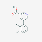 Structure of 5-(2,3-dimethylphenyl)pyridine-3-carboxylic Acid