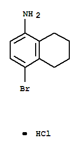 4-bromo-5,6,7,8-tetrahydronaphthalen-1-amine hydrochloride (1:1)结构式