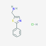 Structure of 2-Phenyl-thiazol-5-yl-methylamine hydrochloride