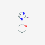Structure of 2-iodo-1-(oxan-2-yl)imidazole