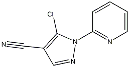 Structure of 5-chloro-1-(pyridin-2-yl)-1H-pyrazole-4-carbonitrile