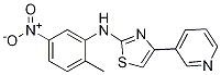 Structure of 2-Thiazolamine,N-(2-methyl-5-nitrophenyl)-4-(3-pyridinyl)-