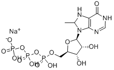 Structure of 7-METHYLGUANOSINE 5-TRIPHOSPHATE SODIUM SALT
