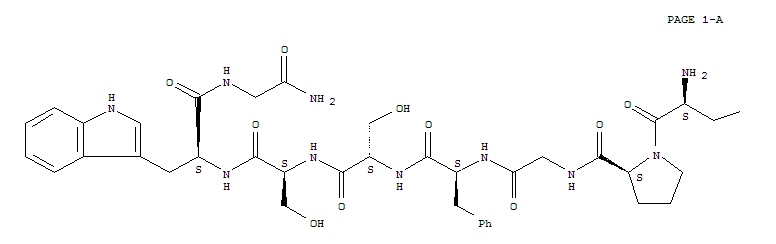 Structure of LeukokininI, 3-glycine-5-L-serine-