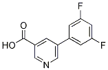 Structure of 5-(3,5-difluorophenyl)pyridine-3-carboxylic acid