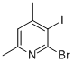 Structure of 2-BROMO-3-IODO-4,6-DIMETHYLPYRIDINE