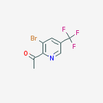 Structure of 1-(3-Bromo-5-(trifluoromethyl)pyridin-2-yl)ethanone