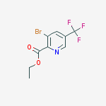 Structure of ethyl 3-bromo-5-(trifluoromethyl)pyridine-2-carboxylate