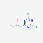 methyl 2-(2,6-dichloropyrimidin-4-yl)acetate结构式
