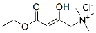 (4-ethoxy-2-hydroxy-4-oxobut-2-enyl)trimethylammonium chloride结构式