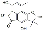 (S)-7,8-Dihydro-3,6-dihydroxy-1,7,7,8-tetramethylacenaphtho[5,4-b]furan-4,5-dione结构式