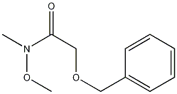 Structure of 2-(benzyloxy)-N-methoxy-N-methylacetamide