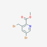 Structure of methyl 5-bromo-3-(bromomethyl)pyridine-2-carboxylate