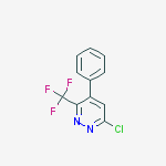 Structure of 6-chloro-4-phenyl-3-(trifluoromethyl)pyridazine